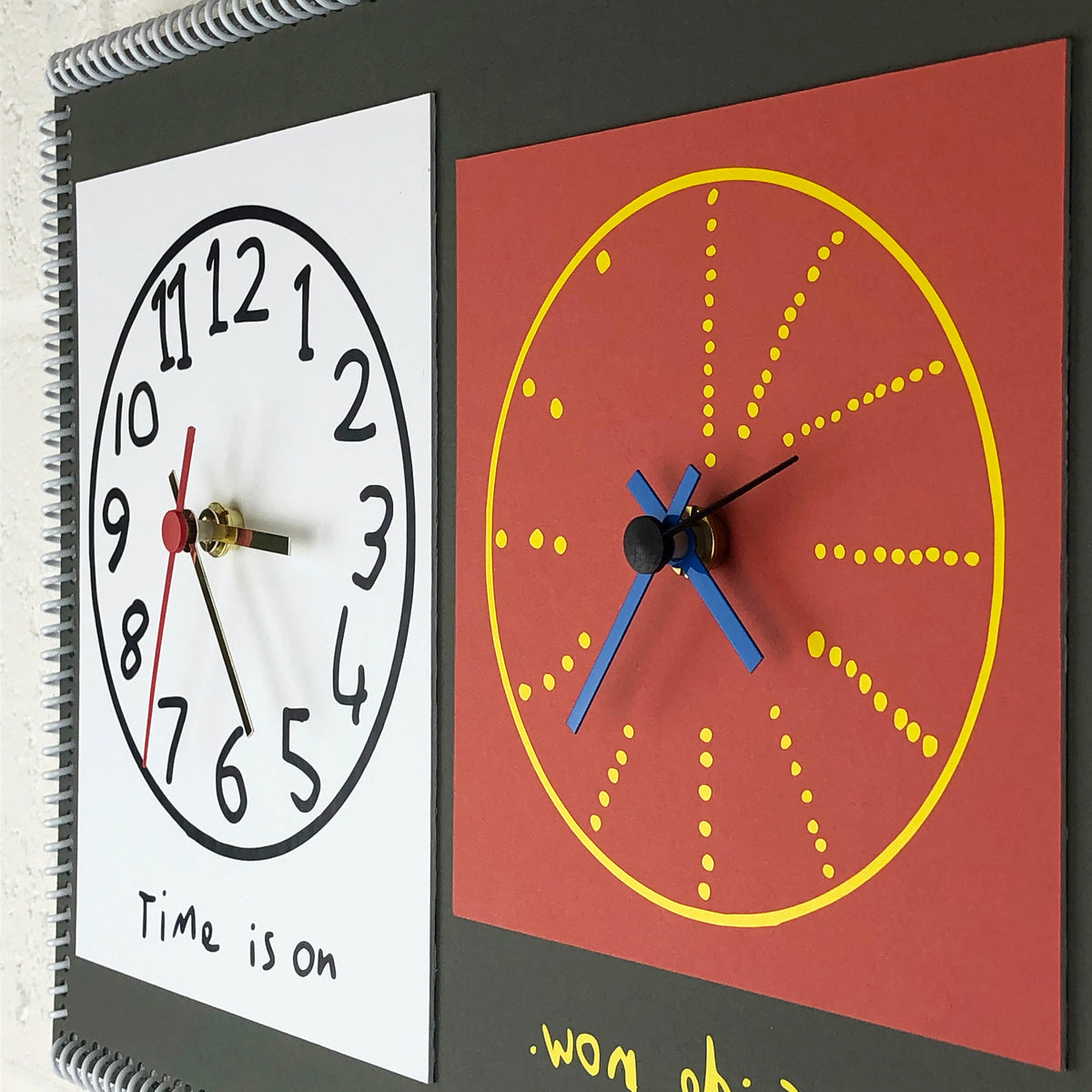 Time is on my side now” double wall clock (2nd generation #009 