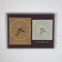 “Time is on my side now” double wall clock (2nd generation #002)