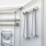 If You Can See It, You Can Find It - framed mini wardrobe elastic drawing V9 (white boxes / white elastic)