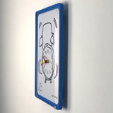 EVA WALL CLOCK / CLASSIC 03 / “Alarm Clock” / Blue Frame