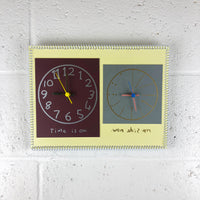 “Time is on my side now” double wall clock (2nd generation #007)