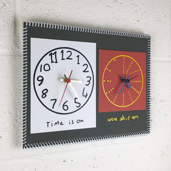 “Time is on my side now” double wall clock (2nd generation #009)