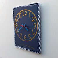 “Time is on my side now” wall clock (numbers #9)